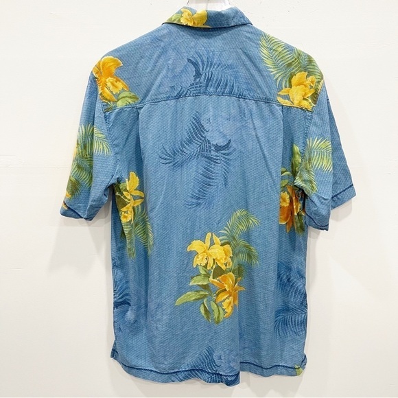 Tommy Bahama Tropical Print Hawaiian Shirt Short Sleeve Button Down - Picture 2 of 7